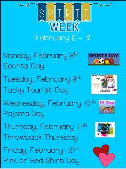 Spirit Week Reminder!